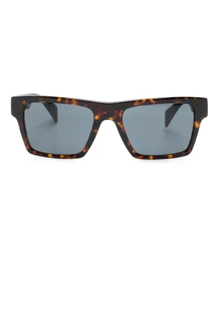 VERSACE Tortoiseshell-effect square frame sunglasses