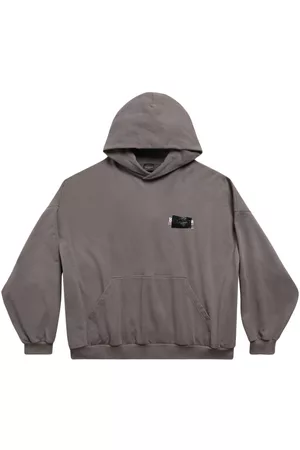 Balenciaga Homem Camisolas com capuz - Logo-print cotton hoodie