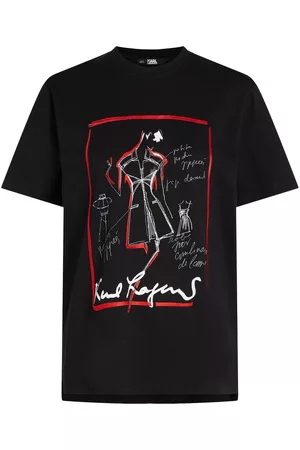 Karl Lagerfeld Mulher T-shirts & Manga Curta - Karl Series graphic-print T-shirt
