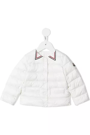Moncler Menina Casacos - Logo-trim padded jacket