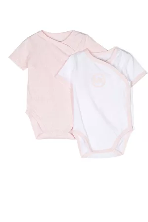 Michael Kors Bebé Sets - Monogram-print set-of-two bodysuits