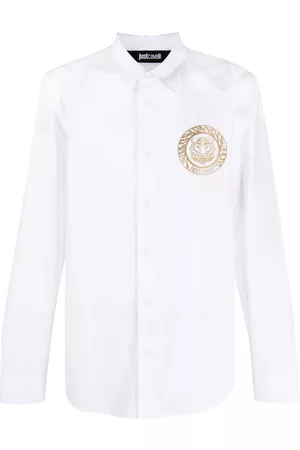Roberto Cavalli Homem Camisa Formal - Logo-print cotton shirt