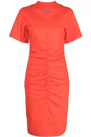Karl Lagerfeld Mulher Vestidos Midi - Ruched midi T-shirt dress