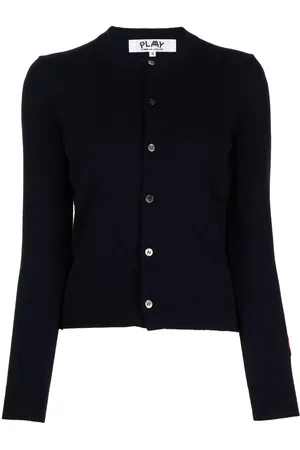 Comme des Garçons Logo-patch wool cardigan