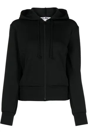 Comme des Garçons Logo-appliqu?? zip-up hoodie