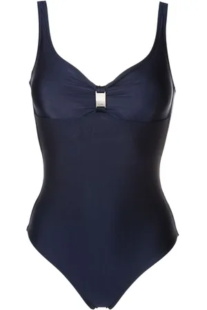 Lygia & Nanny Roberta logo-plaque swimsuit