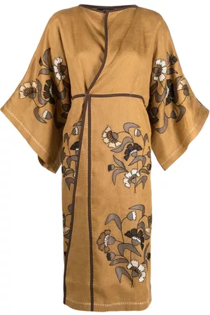 VITA KIN Mulher Quimonos - Floral-print wrap kimono
