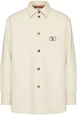 VALENTINO GARAVANI Homem Camisa Formal - VLogo embroidered shirt jacket