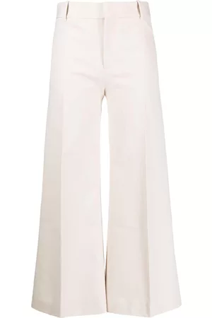 Frame Mulher Calças à Boca-de-sino - Cropped palazzo trousers
