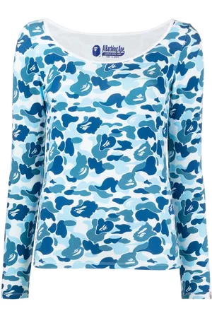 A Bathing Ape Mulher T-shirts & Manga Curta - Graphic-print long-sleeve top