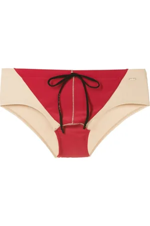 AMIR SLAMA Two-tone drawstring swim trunks