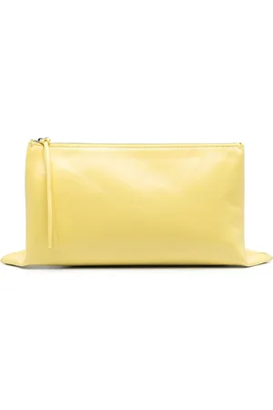 Jil Sander Logo-debossed clutch bag