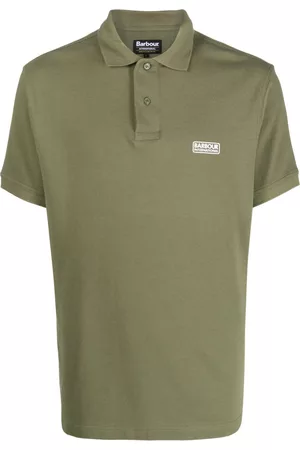 Barbour Homem Camisa Formal - Logo-print cotton polo shirt