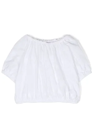 DOUUOD KIDS Embroidered cotton blouse