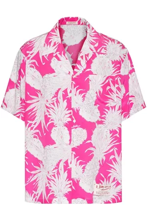 VALENTINO GARAVANI Homem Camisas de Manga curta - Pineapple-print short-sleeve shirt