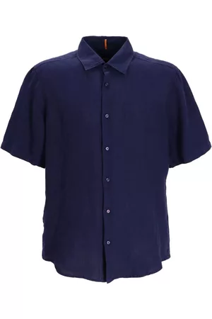 HUGO BOSS Homem Camisas de Linho - Garment-dyed linen shirt