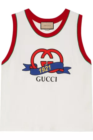 Gucci Homem T-shirts & Manga Curta - Interlocking G 1921-print cotton vest