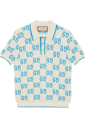 Gucci Homem Camisa Formal - GG jacquard-logo cotton polo shirt