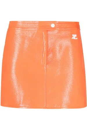 Courrèges Reedition Vinyl mini skirt