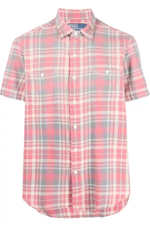 Ralph Lauren Homem Camisas de Manga curta - Check-pattern short-sleeve shirt