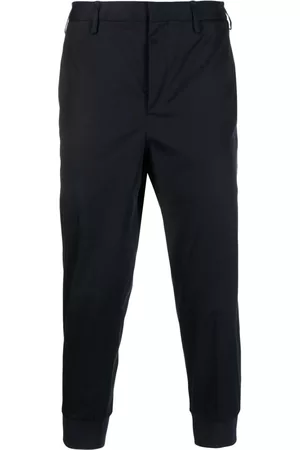 Neil Barrett Homem Calças Chino - Cropped-leg chino trousers