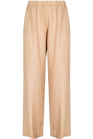 Aspesi Mulher Calças à Boca-de-sino - Elasticated-waist palazzo pants