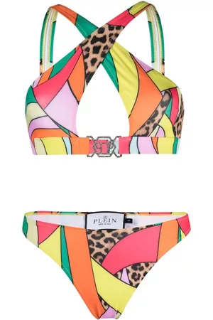Philipp Plein Mulher Biquinis - Crossover-strap bikini set