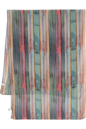 Paul Smith Mulher Cachecol com gola - Vertical-striped scarf