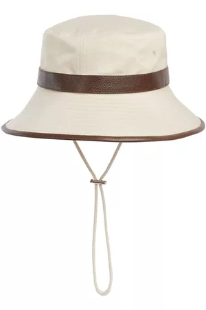Gucci Homem Chapeu bucket - Chin-strap cotton bucket hat
