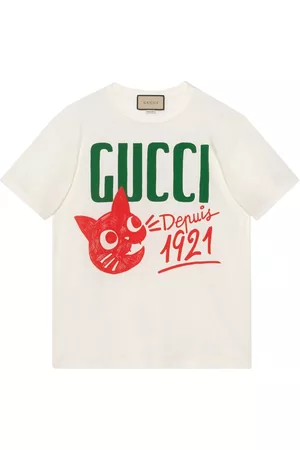 Gucci Mulher T-shirts & Manga Curta - Logo-print cotton T-shirt