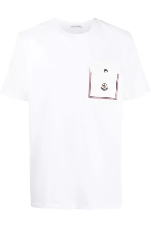 Moncler Homem T-shirts & Manga Curta - Logo patch pocket T-shirt