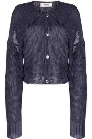 Sulvam Slit-detail cotton cardigan