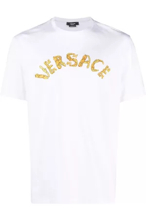 VERSACE Homem T-shirts & Manga Curta - Seashell Baroque-logo T-Shirt