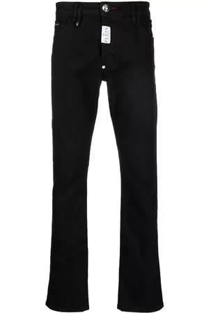 Philipp Plein Homem Calças de ganga Retas - Supreme Comfort Fit Hexagon jeans
