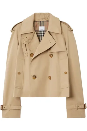 Burberry Double-breasted cotton trench coat