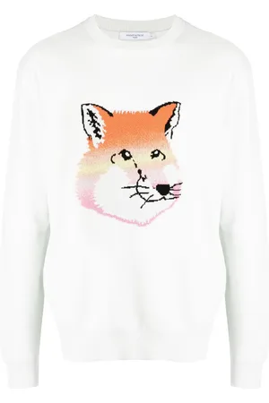 Maison Kitsuné Fox round-neck cotton jumper