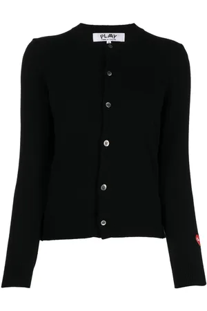 Comme des Garçons X the Artist Invader pixelated-appliqu?? cardigan