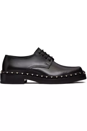 VALENTINO GARAVANI Homem Calçado - Rockstud leather derby shoes