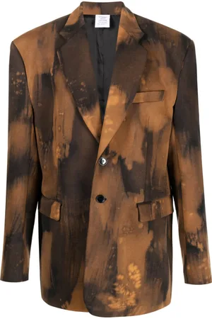 Vetements Overbleached single-breasted blazer