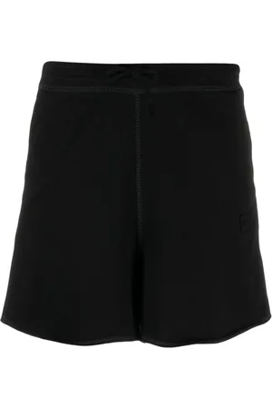 Ganni Logo-patch short shorts