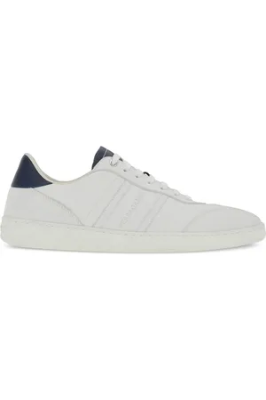 Salvatore Ferragamo Logo-debossed leather sneakers