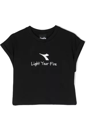 Diadora Menina T-shirts & Manga Curta - Light Your Fire cotton T-shirt
