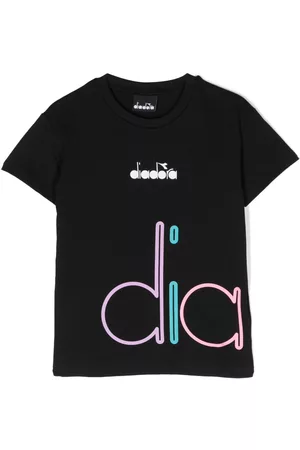 Diadora Menina T-shirts & Manga Curta - Logo-print cotton T-shirt