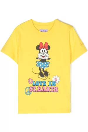MC2 SAINT BARTH Menina Tops Disney - X Disney Minnie Love In St. Barth T-shirt