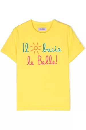 MC2 SAINT BARTH Menina T-shirts & Manga Curta - Il Bacia Le Belle cotton T-shirt