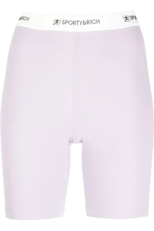 Sporty & Rich Logo-waistband shorts