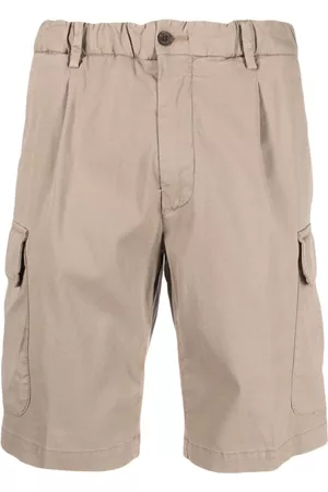 corneliani Homem Calções - Elasticated-waist cargo shorts