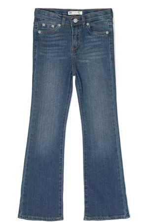 Levi's Menina Calças de ganga Retas - Mid-rise straight-leg jeans