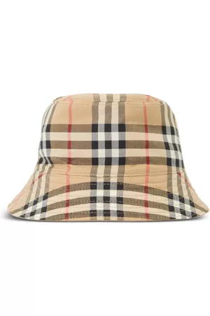 Burberry Menina Chapéus - Reversible cotton bucket hat