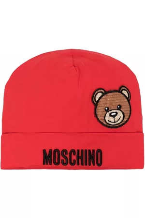 Moschino Menina Chapéus - Teddy bear-patch beanie